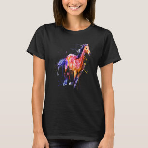 Camiseta Cavalo Bonito para Aromas de Cavalo Ado Cavalo Col