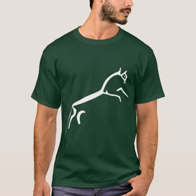 Camiseta Cavalo branco (castelo de Uffington) (Frente)
