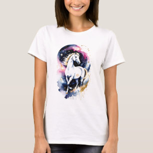 Camiseta Cavalo Branco Cósmico