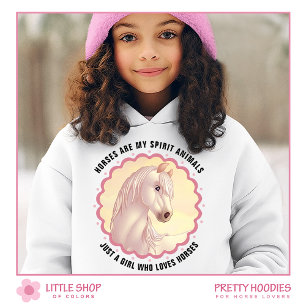Camiseta Cavalo Branco Personalizável para Meninas