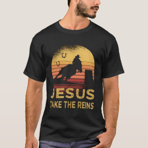 Camiseta Cavalo Caçando Jesus Leva O Rodeio Das Reinas