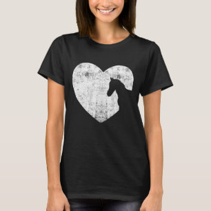 Camiseta Cavalo Cardíaco Povoado Cavalo Povoado Equestre H