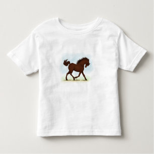 Camiseta Cavalo castanho equestre