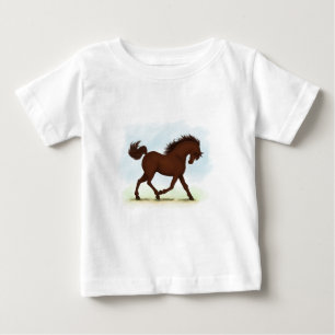Camiseta Cavalo Castanho Equestre