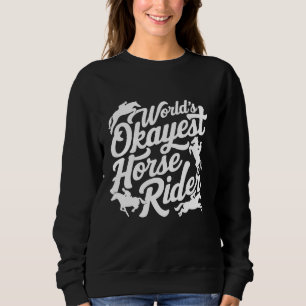 Camiseta Cavalo Cavaleiro de Cavalo Mais Okayest do Mundo, 