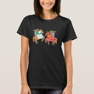 Camiseta Cavalo Cavaleiro Divertido Justa Medieval Feira Re