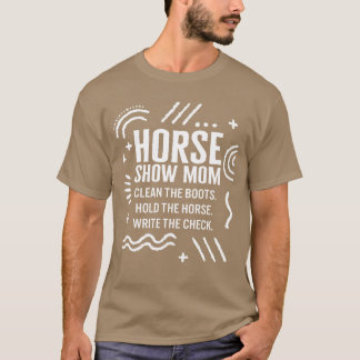 Camiseta Cavalo Cavalo Mostrar Mãe Funnyee Cavalo Mãe amigo