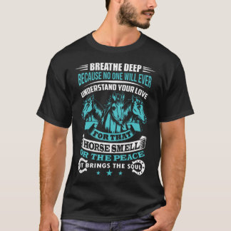 Camiseta Cavalo Cheira Engraçado Cavaleiro Equestre Estábul