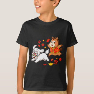 Camiseta Cavalo Chinês Havanês Engraçado Crianças Homens Mu