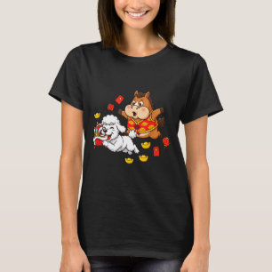 Camiseta Cavalo Chinês Poodle Engraçado Crianças Homens Mul