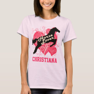Camiseta Cavalo Christiana personalizado amante