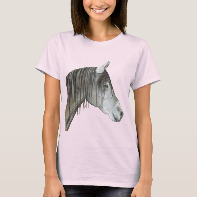 Camiseta Cavalo Cinza (Frente)
