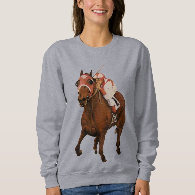 Camiseta Cavalo Clássico Raça Seabiscuit sobre Almirante de (Frente)