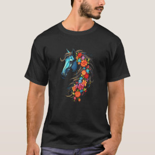 Camiseta Cavalo Colorido 6