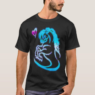 Camiseta Cavalo Colorido e Elegante com Coração Equino Esti