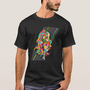 Camiseta Cavalo Colorido Estábulos Equestres Amante de Ca