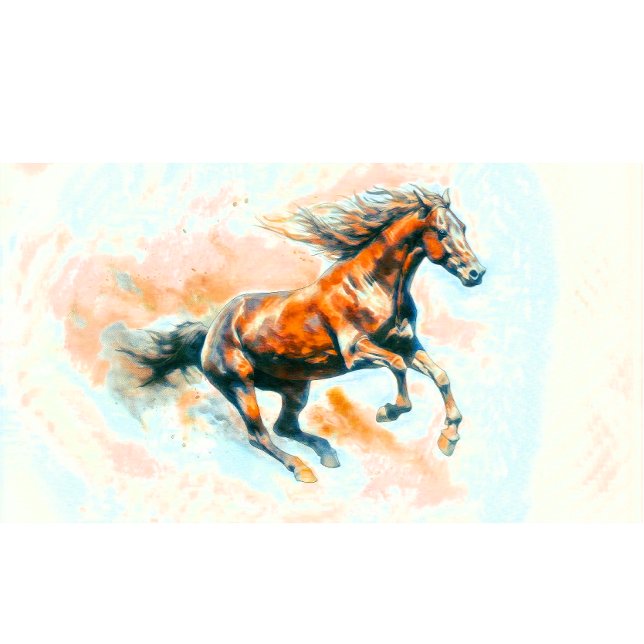 Camiseta Cavalo com Aquarela Livre (Criador carregado)