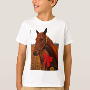 Camiseta Cavalo com Arco Vermelho