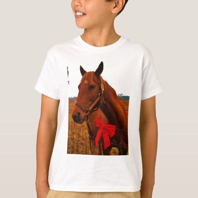 Camiseta Cavalo com Arco Vermelho (Frente)