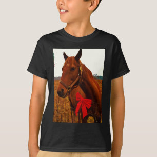 Camiseta Cavalo com Arco Vermelho
