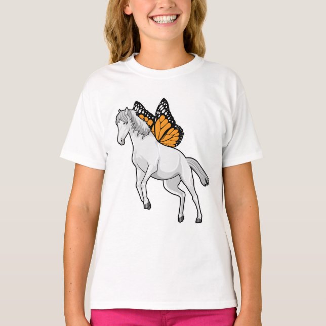 Camiseta Cavalo com borboleta (Frente)