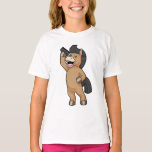 Camiseta Cavalo com cabeleireiro com Comb