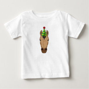 Camiseta Cavalo com chapéu de festa