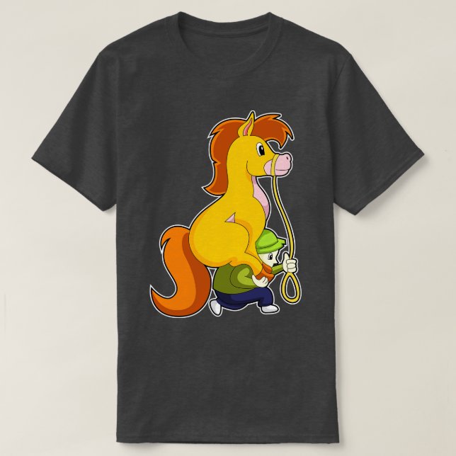 Camiseta Cavalo com Garoto (Frente do Design)