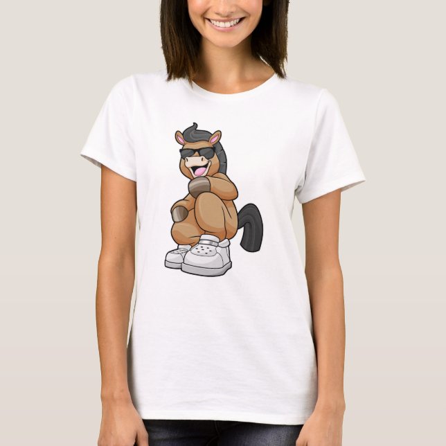 Camiseta Cavalo com grandes Calçados (Frente)