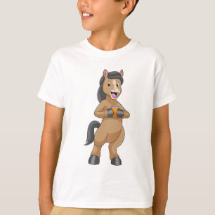 Camiseta Cavalo com Mug de Suco de Laranja