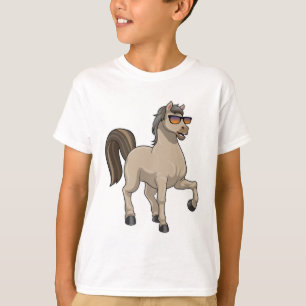Camiseta Cavalo com óculos de sol