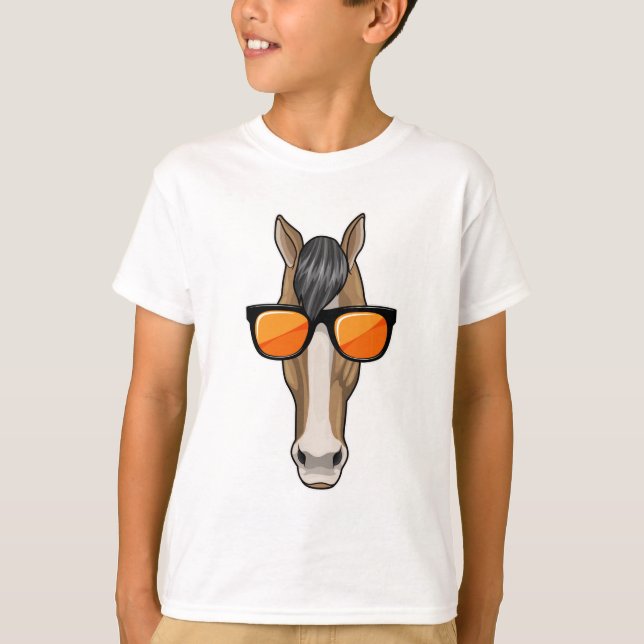 Camiseta Cavalo com óculos de sol (Frente)