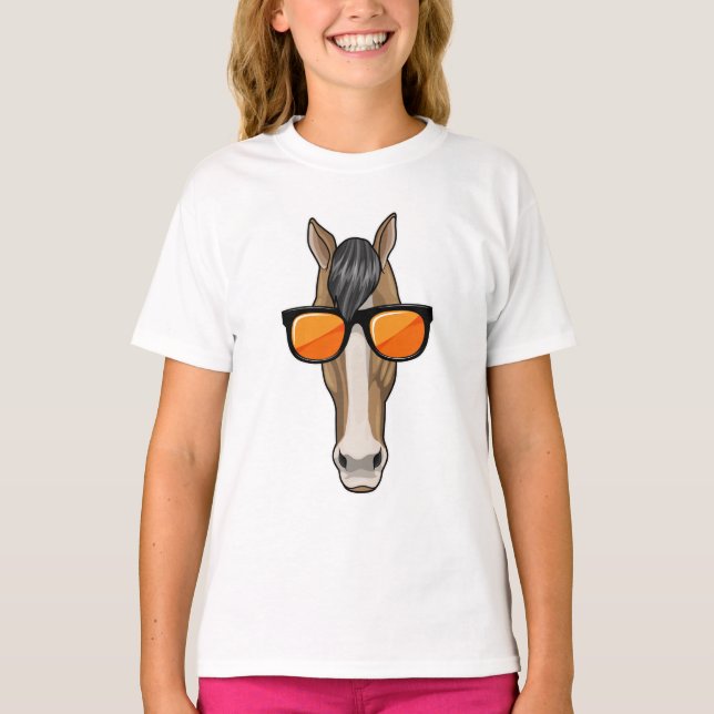 Camiseta Cavalo com óculos de sol (Frente)