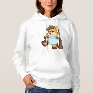 Camiseta Cavalo como bebê com Fralda