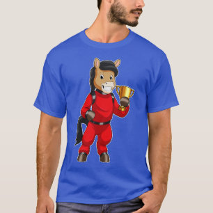 Camiseta Cavalo como campeão com troféu