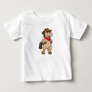 Camiseta Cavalo como Cowboy