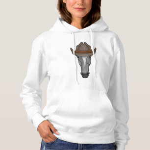 Camiseta Cavalo como Cowboy com Chapéu