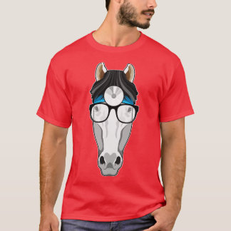 Camiseta Cavalo como Médico com Óculos