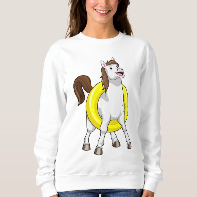 Camiseta Cavalo como nadador com Lifebouy (Frente)