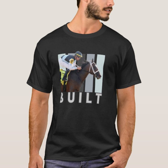 Camiseta Cavalo Construído, Corrida de Cavalos, Del Mar, Sa (Frente)
