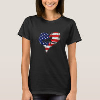 Cavalo Coração Bandeira Americana Usa Orgulho Patr