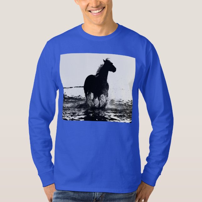 Camiseta Cavalo Corredor Real Real Elegante Moderno Elegant (Frente)