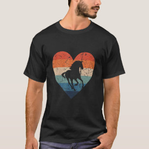 Camiseta cavalo correndo cavalgando cavalo retro vintage 70