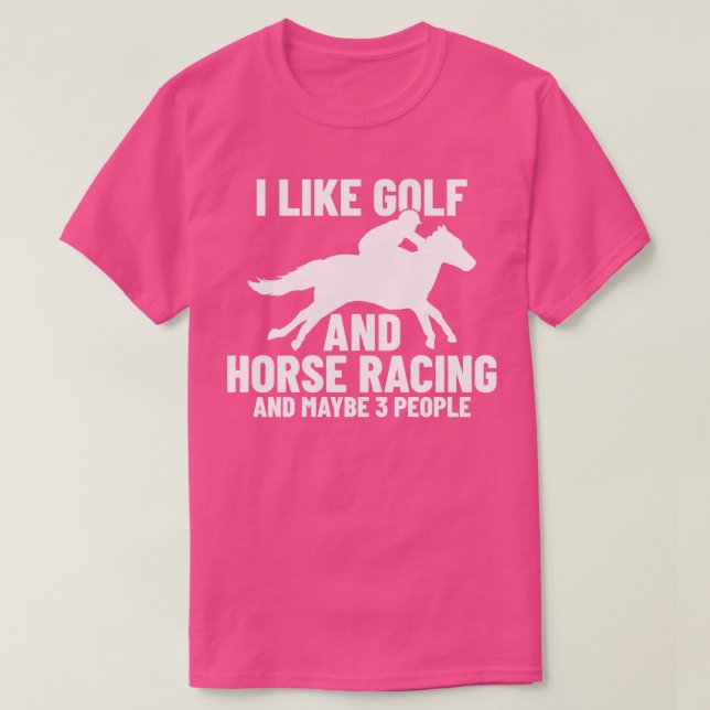 Camiseta Cavalo Correndo de Golfe (Frente do Design)