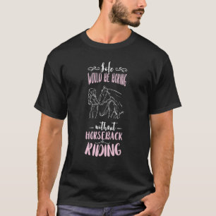 Camiseta Cavalo Correndo Equestre, Bordo da Vida Horsebac