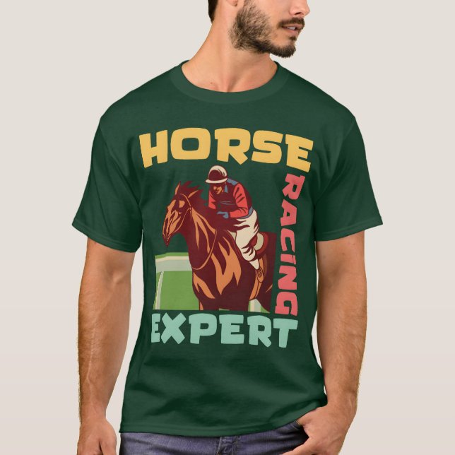 Camiseta Cavalo Corrida Epert Horseback Cavalo Ride Cavalo  (Frente)