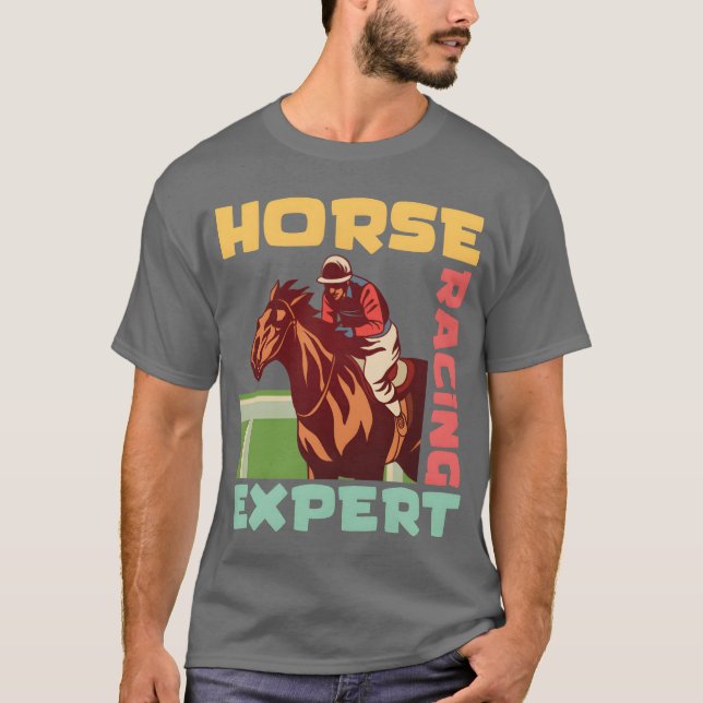 Camiseta Cavalo Corrida Epert Horseback Cavalo Ride Cavalo  (Frente)
