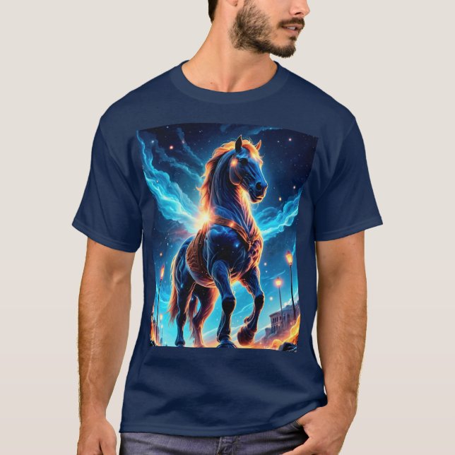 Camiseta Cavalo Cósmico (Frente)