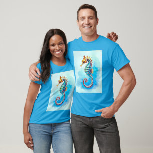 Camiseta Cavalo-da-água em Turquesa