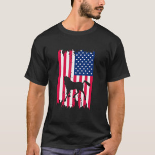 Camiseta Cavalo da Bandeira Americana Angustiada